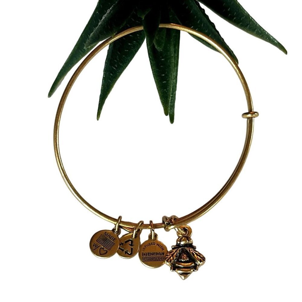 Alex and Ani Rose Gold Bee Charm Bracelet